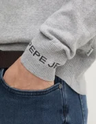 Pepe Jeans Пуловер с вълна NEW ANDRE CREW NECK мъжки в сиво от лека материя PM702469