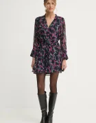Pepe Jeans Рокля ADA в черно къса разкроена PL953630
