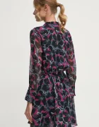 Pepe Jeans Рокля ADA в черно къса разкроена PL953630