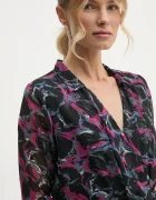 Pepe Jeans Рокля ADA в черно къса разкроена PL953630