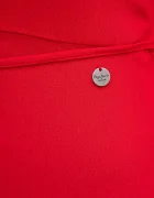 Pepe Jeans Рокля COCO в червено дълга със стандартна кройка PL953670