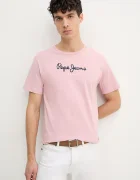 Pepe Jeans тениска мъжка от памук EGGO N розова PM508208