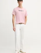 Pepe Jeans тениска мъжка от памук EGGO N розова PM508208