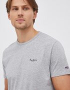 Pepe Jeans Тениска Original Basic 3 в меланж на сиво
