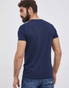 Pepe Jeans Тениска Original Stretch мъжка в тъмносиньо с принт