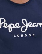 Pepe Jeans Тениска Original Stretch мъжка в тъмносиньо с принт
