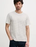 Pepe Jeans Тениска с лен WEST STRIPED PURNEY TEE