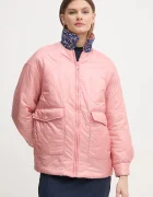 Pepe Jeans Яке с две лица FLEUR DAILY в розово преходен модел с уголемена кройка PL402499