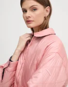 Pepe Jeans Яке с две лица FLEUR DAILY в розово преходен модел с уголемена кройка PL402499