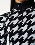 Perfect Moment функционална блуза с дълги ръкави Perfect Jacquard черна W3001122