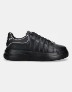 PHILIPP PLEIN Кожени маратонки Megastar в черно USC0771.PLE005.0202