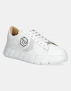 PHILIPP PLEIN Кожени маратонки Nappa Lo-Top Hexagon