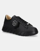 PHILIPP PLEIN Кожени маратонки Nappa Lo-Top Hexagon