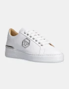 PHILIPP PLEIN Кожени маратонки Nappa Lo-Top Monogram