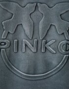 Pinko блуза с дълги ръкави дамска от памук сива 107480 A3KF