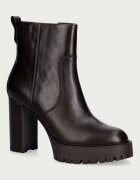 Pinko боти с дебел ток дамски от кожа Clara 01 кафяви SD0577P001L72