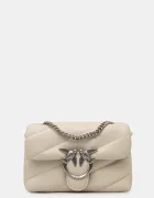 Pinko чанта crossbody дамска от кожа бежова 100040 A0F2