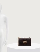Pinko чанта crossbody дамска от кожа бордо 105857 A0F1