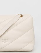 Pinko чанта crossbody дамска от кожа бяла 100038 A0F2