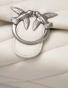 Pinko чанта crossbody дамска от кожа бяла 100039 A0F2