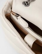 Pinko чанта crossbody дамска от кожа бяла 100039 A0F2