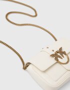 Pinko чанта crossbody дамска от кожа бяла 100061 A0F1