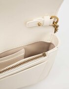 Pinko чанта crossbody дамска от кожа бяла 100061 A0F1