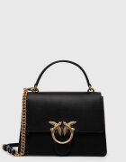 Pinko чанта crossbody дамска от кожа черна 100066 A0F1