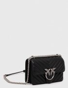 Pinko чанта crossbody дамска от кожа черна 100074 A0GK