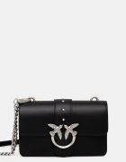 Pinko чанта crossbody дамска от кожа черна 105856 A0F1