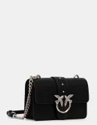 Pinko чанта crossbody дамска от кожа черна 105856 A0F1