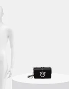Pinko чанта crossbody дамска от кожа черна 105856 A0F1