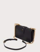 Pinko чанта crossbody дамска от кожа черна 107071 A0F1