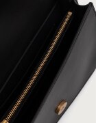 Pinko чанта crossbody дамска от кожа черна 107071 A0F1