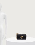 Pinko чанта crossbody дамска от кожа черна 107071 A0F1