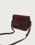 Pinko чанта crossbody дамска от кожа кафява 104297 A1EN