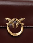 Pinko чанта crossbody дамска от кожа кафява 104297 A1EN