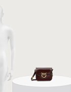 Pinko чанта crossbody дамска от кожа кафява 104297 A1EN
