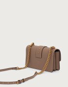 Pinko чанта crossbody дамска от кожа кафява 105856 A0F1