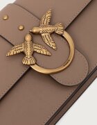 Pinko чанта crossbody дамска от кожа кафява 105856 A0F1