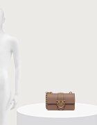 Pinko чанта crossbody дамска от кожа кафява 105856 A0F1