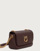 Pinko чанта crossbody дамска от кожа кафява 107038 A3CX