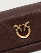 Pinko чанта crossbody дамска от кожа кафява 107038 A3CX