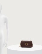 Pinko чанта crossbody дамска от кожа кафява 107038 A3CX