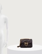 Pinko чанта crossbody дамска от кожа кафява 107058 A0F2