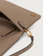 Pinko чанта crossbody дамска от кожа сива 106023 A0QO