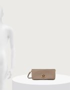 Pinko чанта crossbody дамска от кожа сива 106023 A0QO