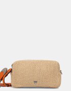 Pinko чанта crossbody дамска от сплетена материя бежова 106661 A391