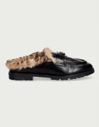 Pinko чехли дамски от кожа Nora 09 черни SD0683P186Z99