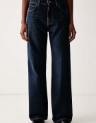 Pinko дънки wide leg дамски тъмносини 101733 A3HG